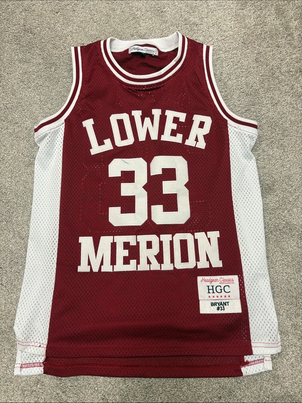 Kobe Bryant 33 Lower Merion High School basketball jersey
